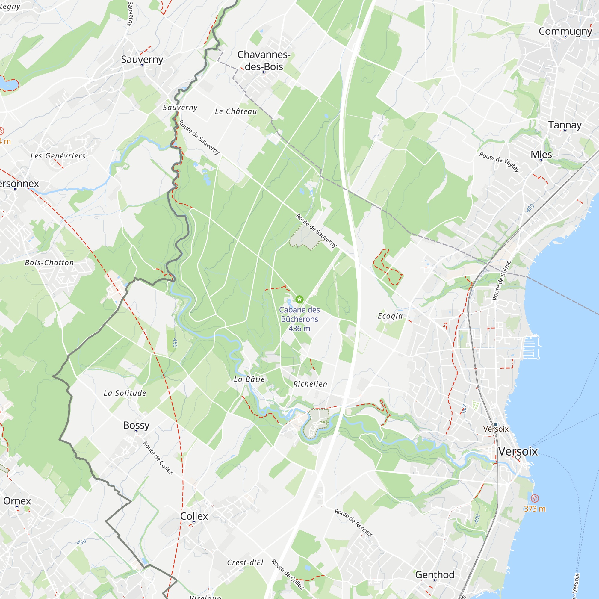 Cabane des Bûcherons map