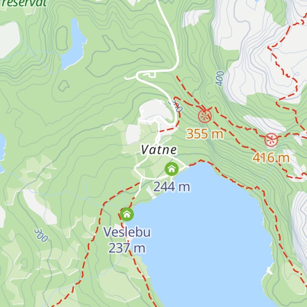 Map of Preikestolhytta