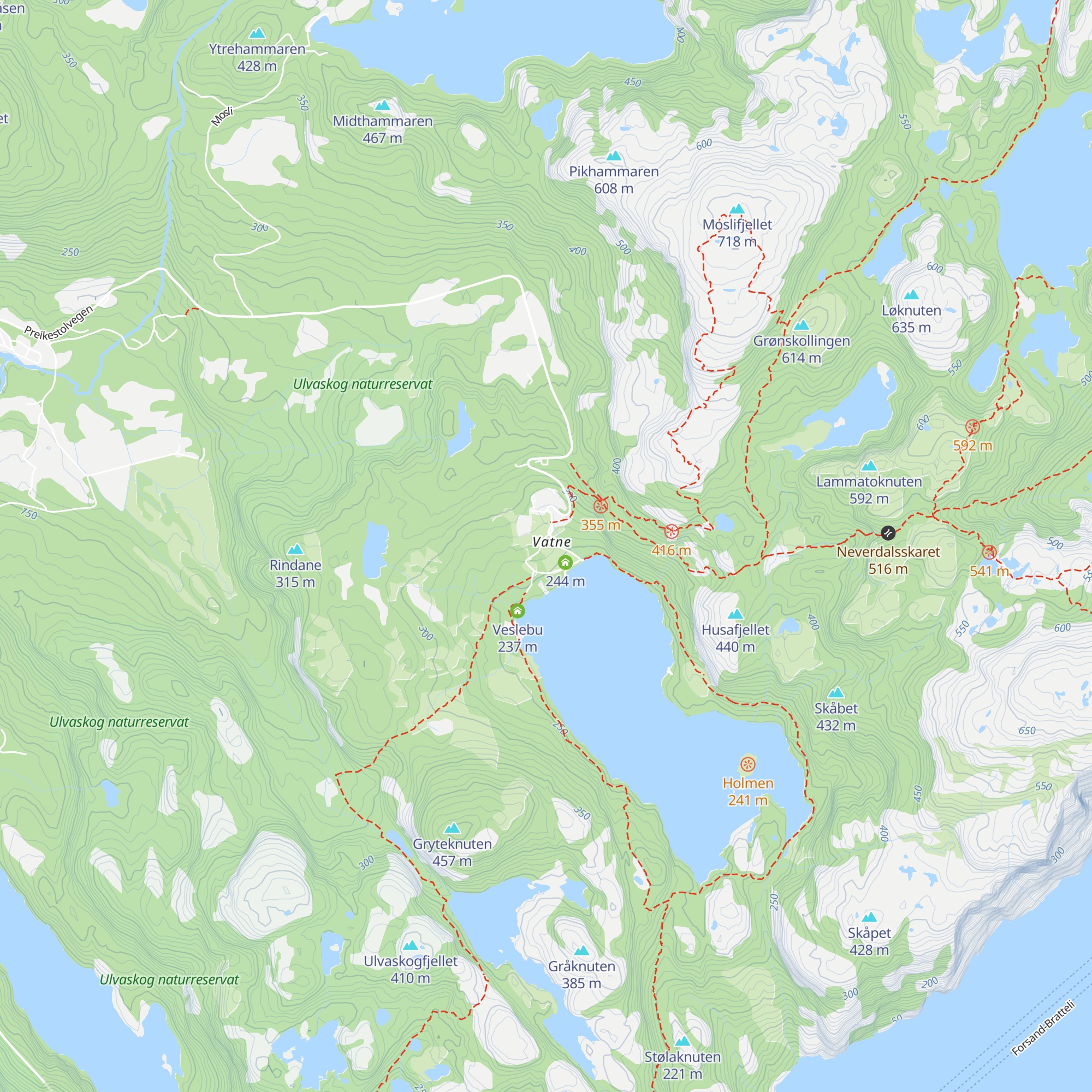 Preikestolhytta map