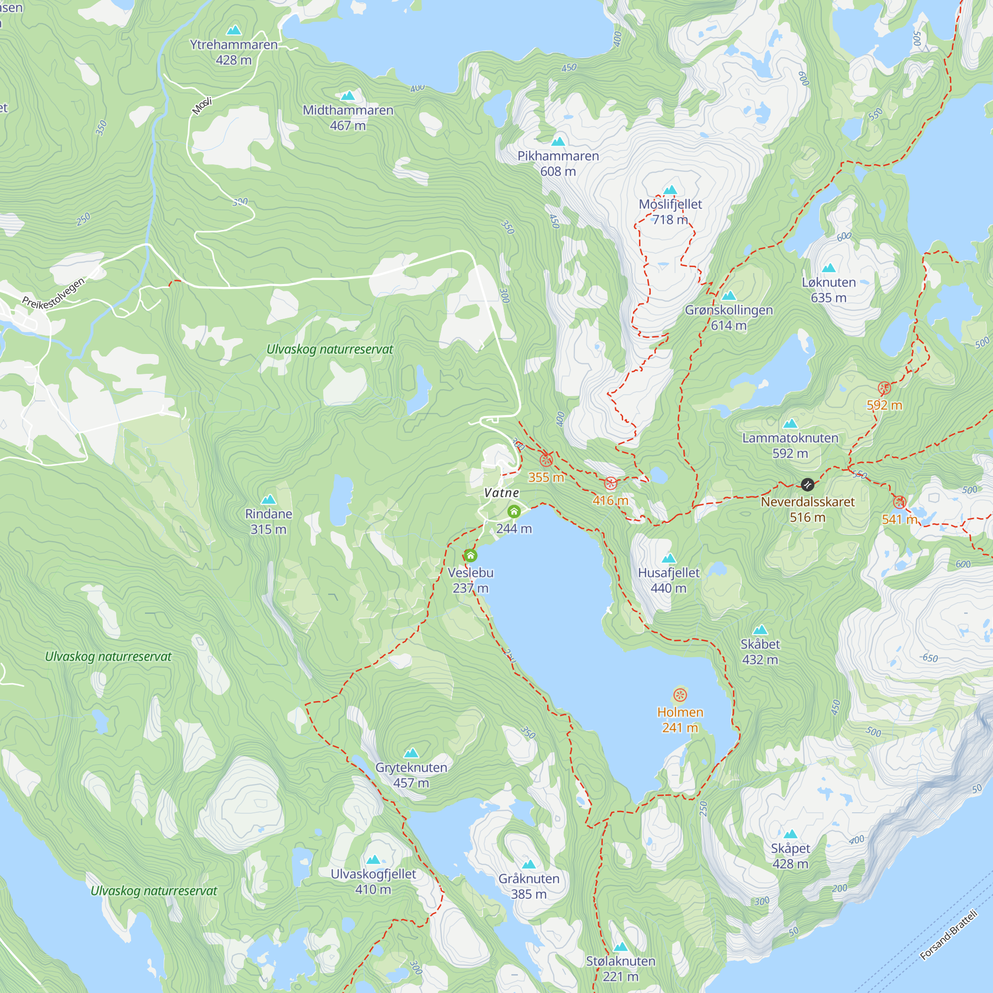 Preikestolhytta map