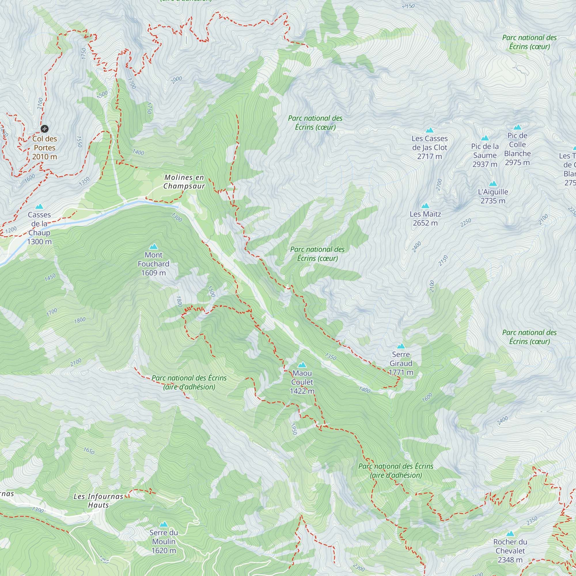 Cabane de Londonnière map