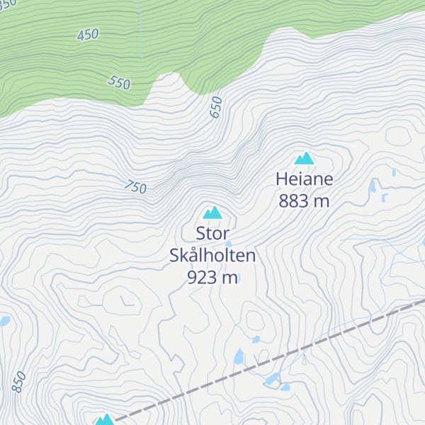 Map of Stor Skålholten