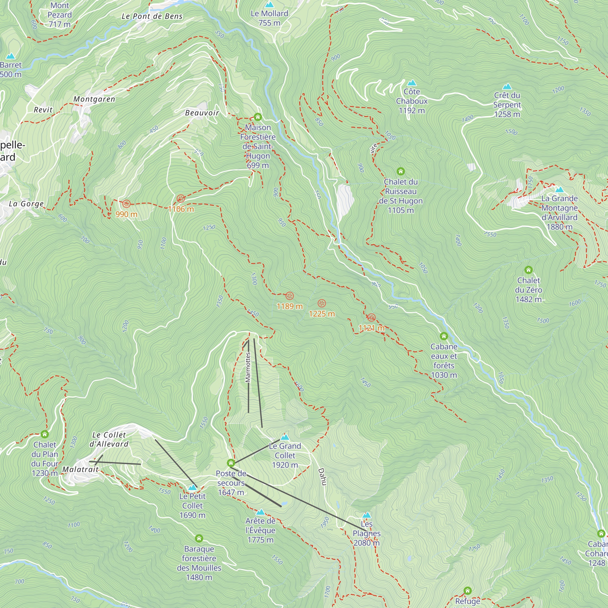 La Racine map