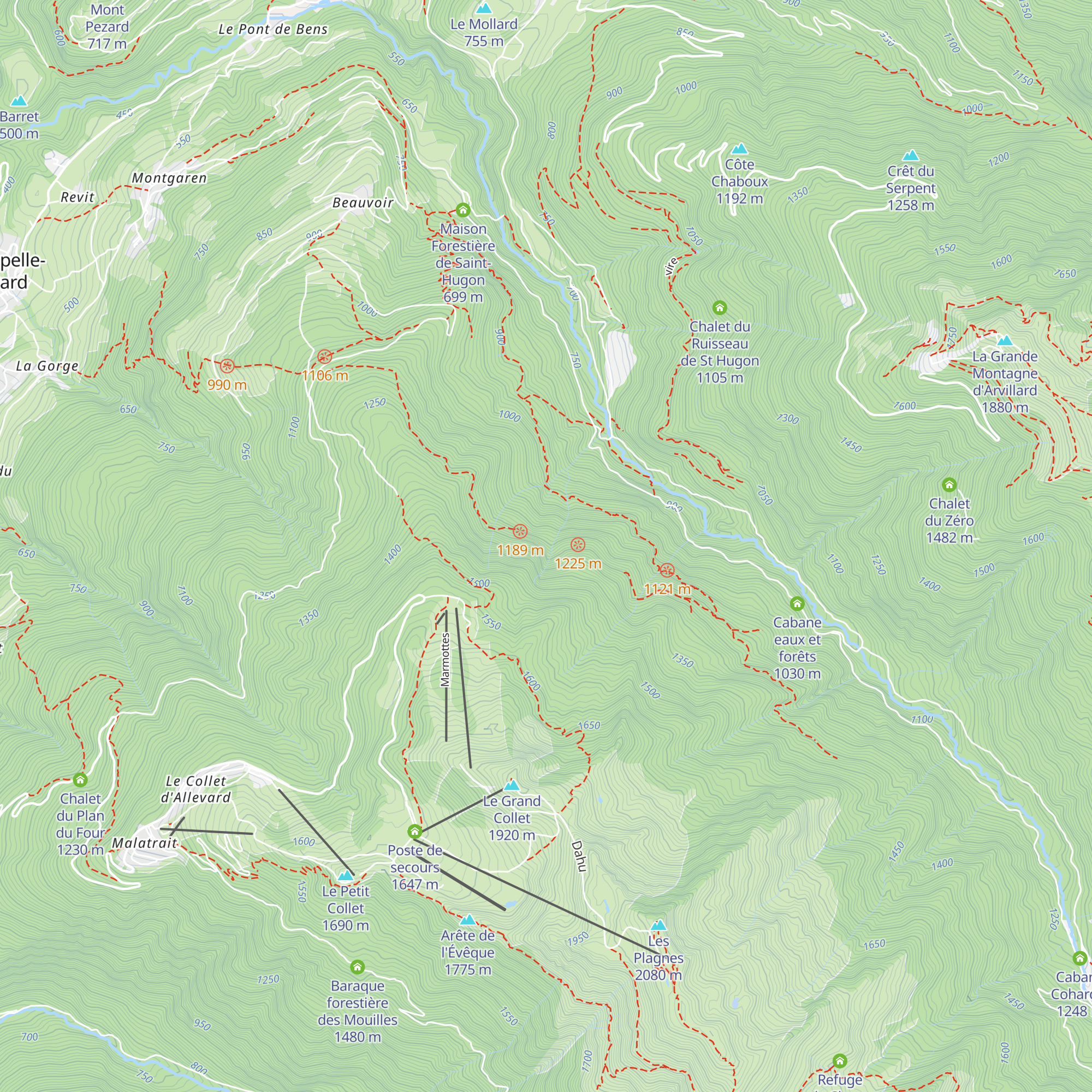 La Racine map