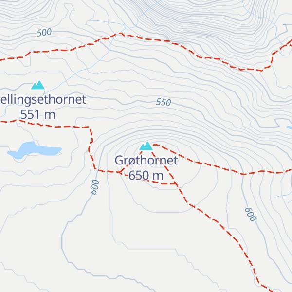 Map of Grøthornet