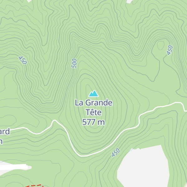 Map of La Grande Tête