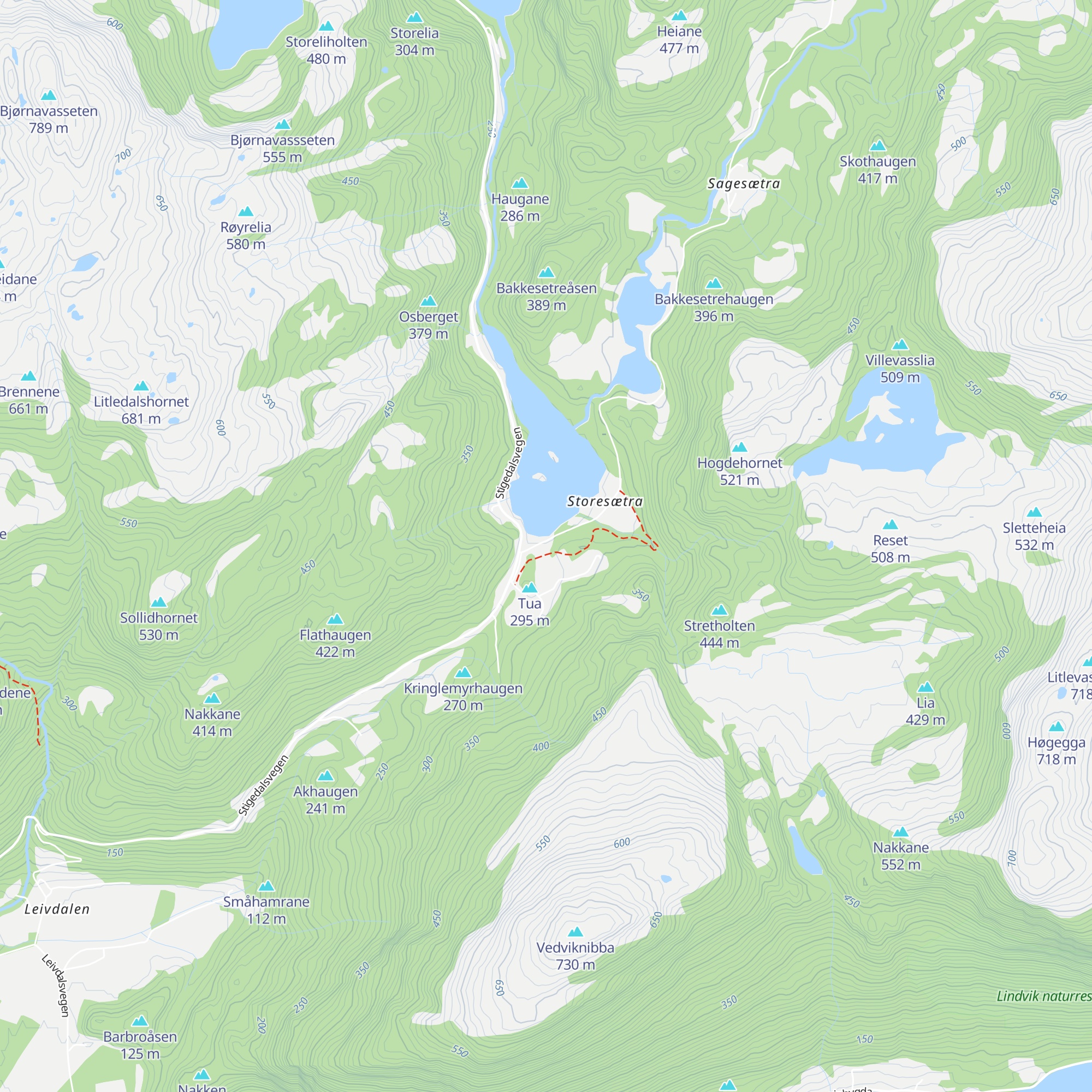 Stigedalshytta map