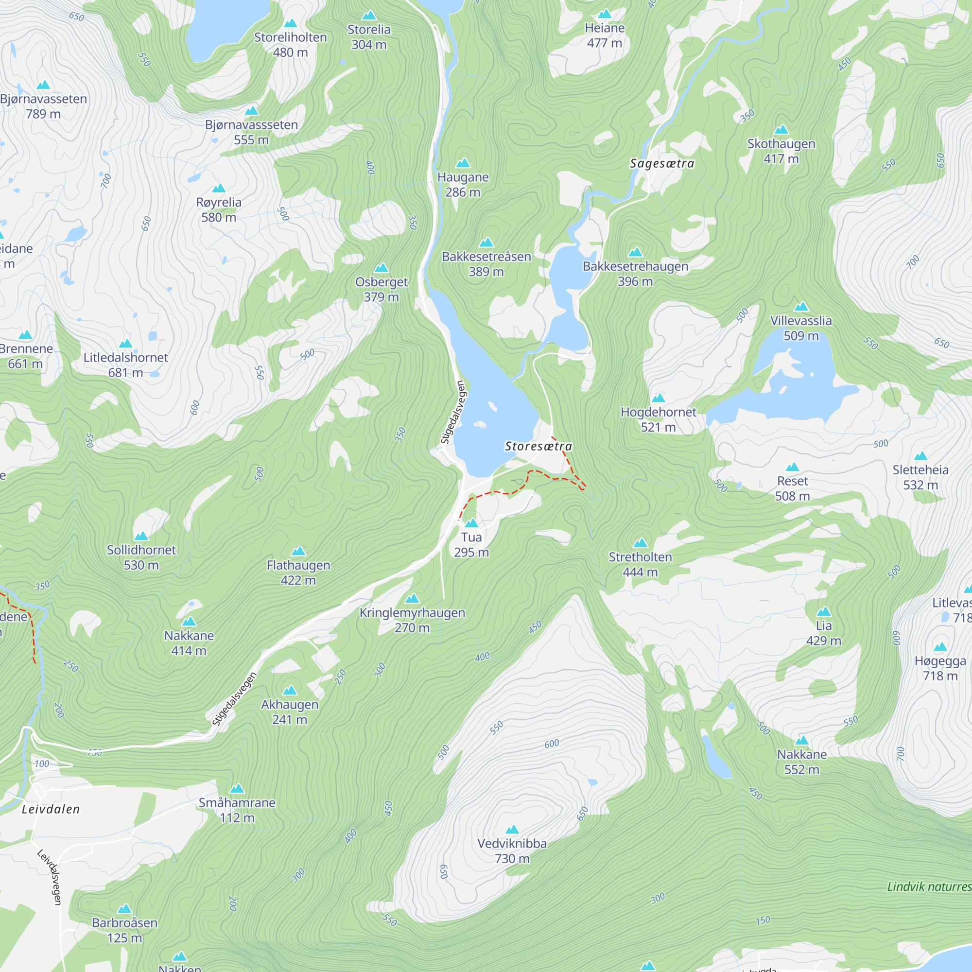 Stigedalshytta map