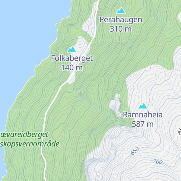 Map of Dyrshaugane
