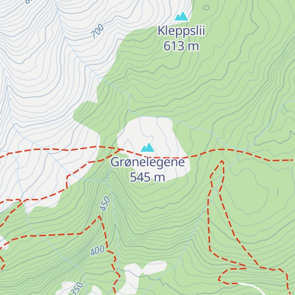 Map of Grønelegene