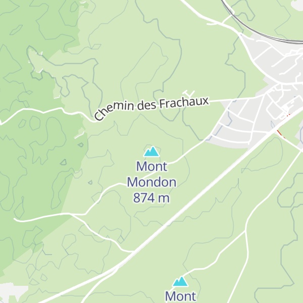 Map of Mont Mondon