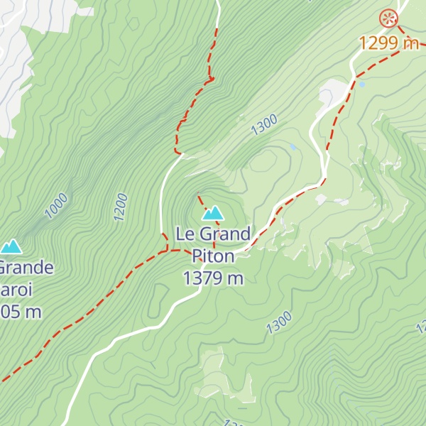 Map of Le Grand Piton
