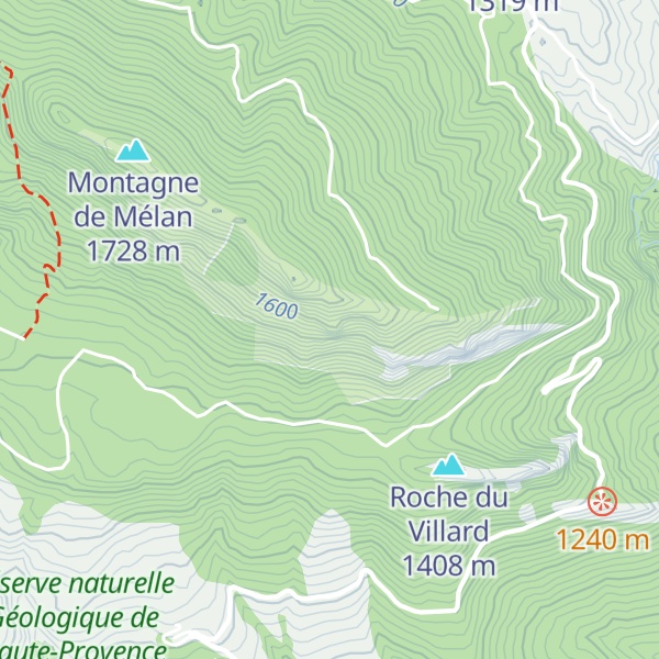 Map of Les Aiguilles