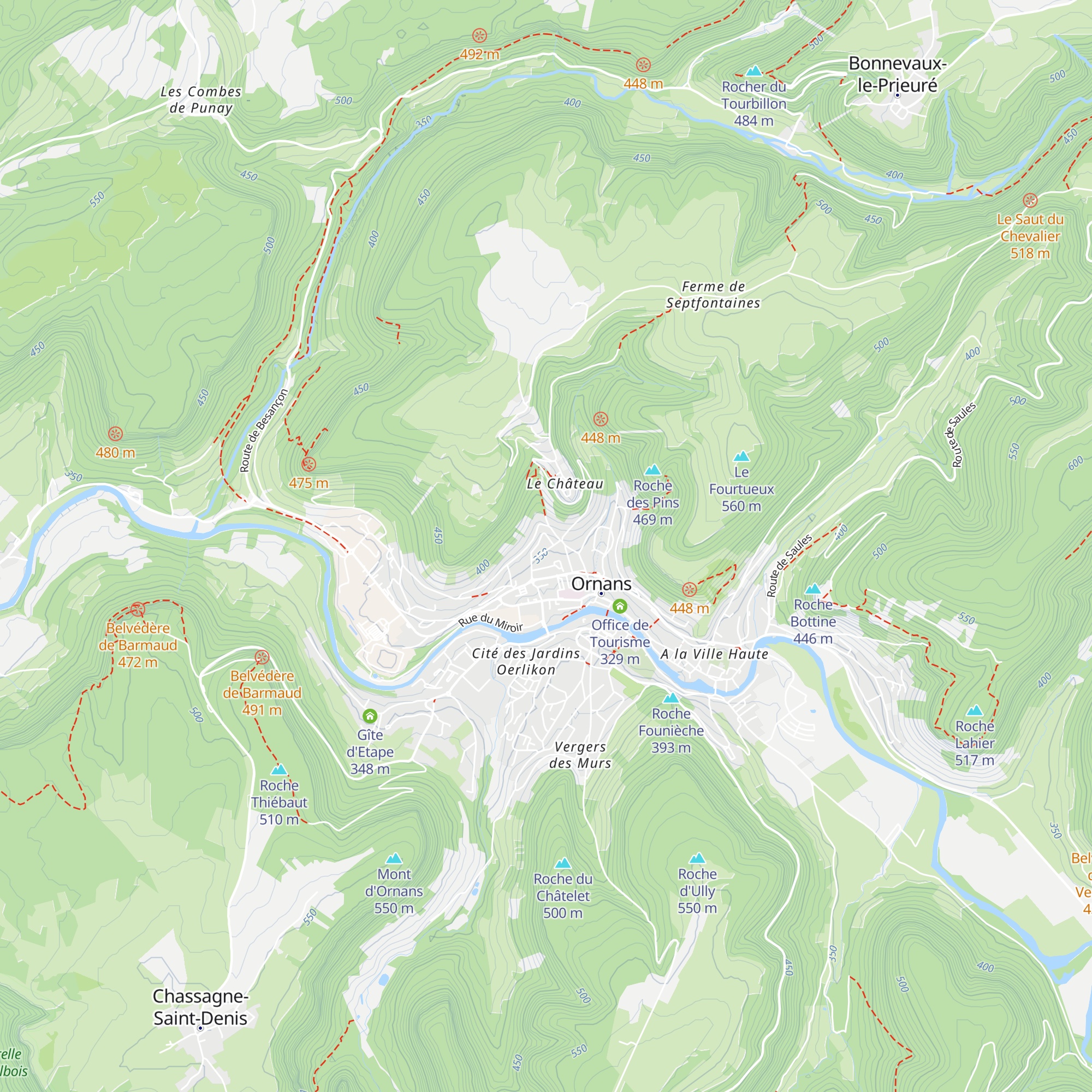 La Caborde map