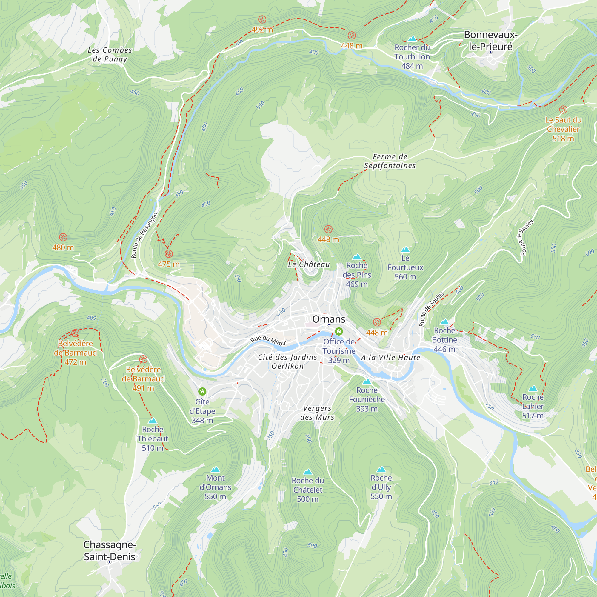 La Caborde map
