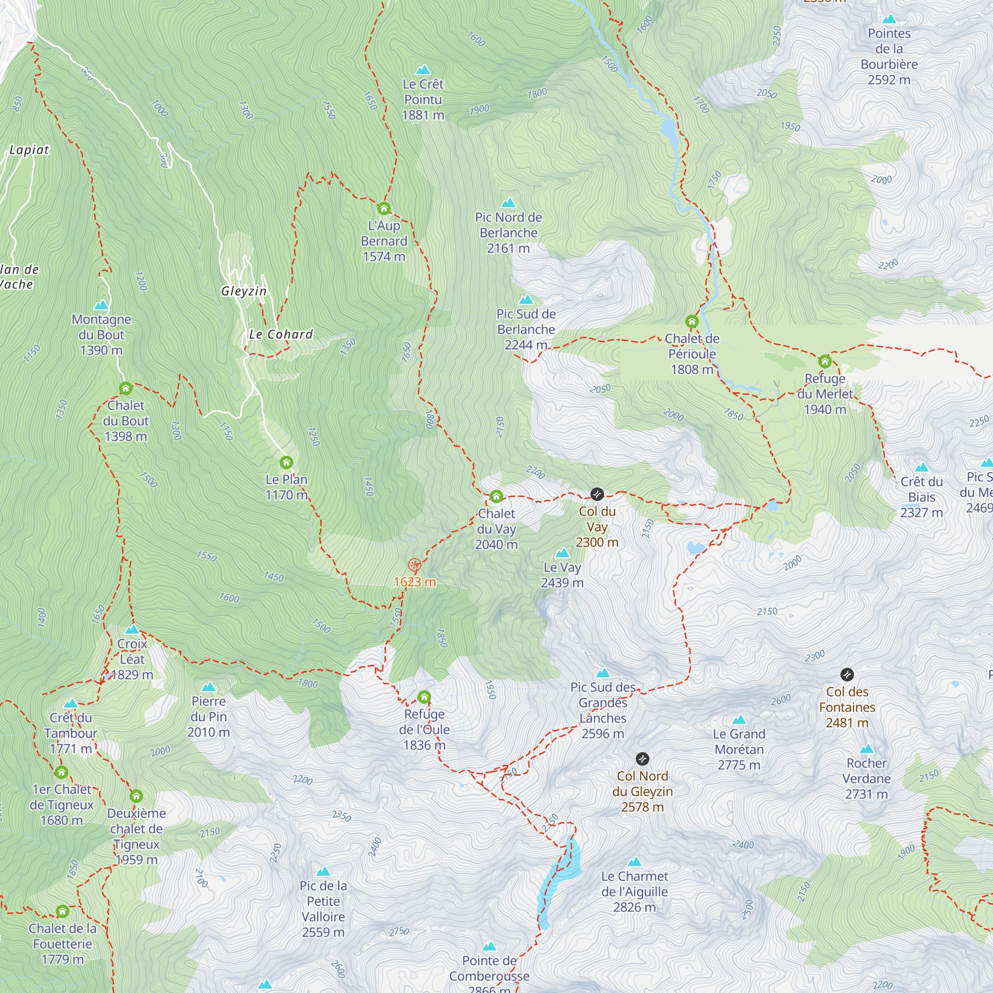 Chalet du Vay map