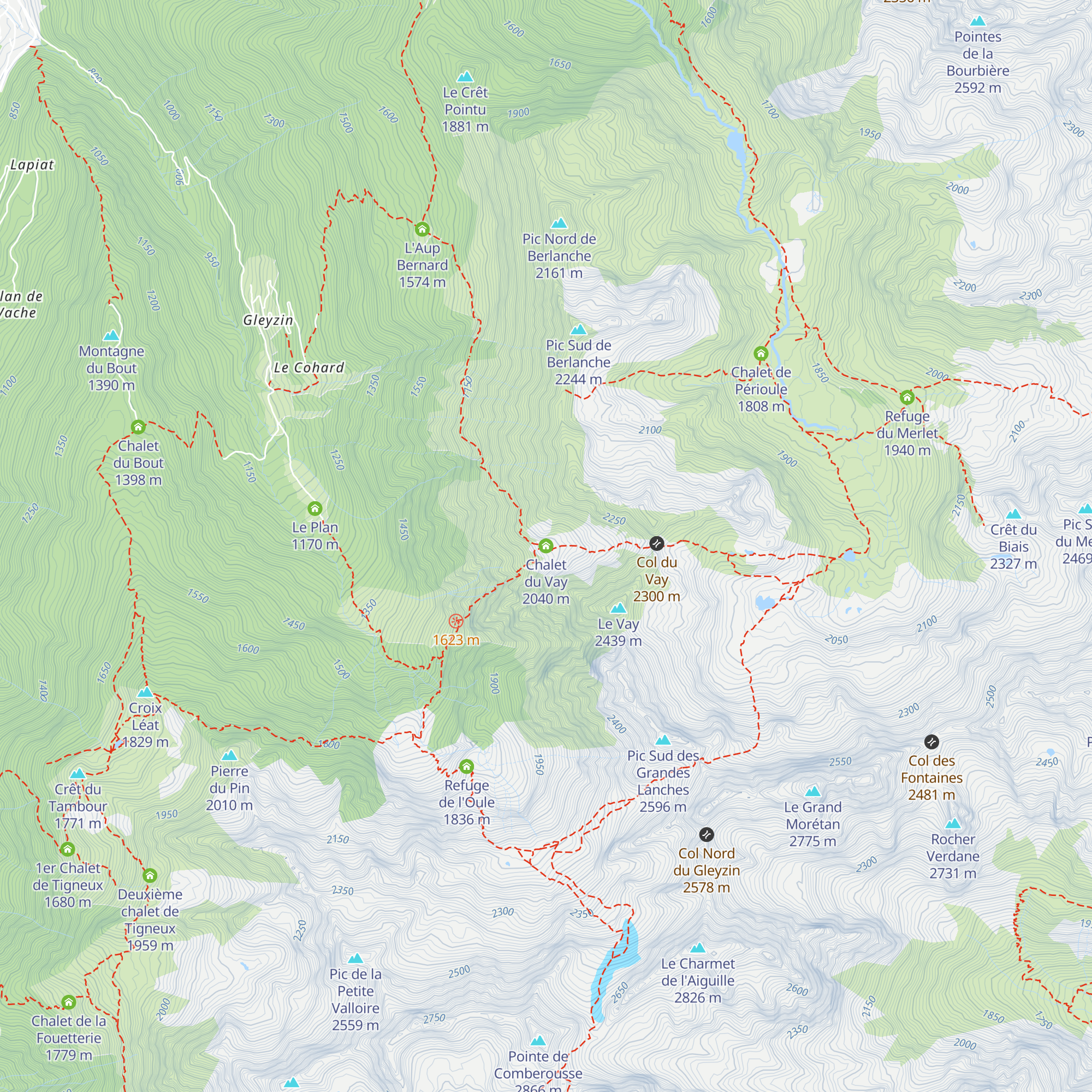 Chalet du Vay map