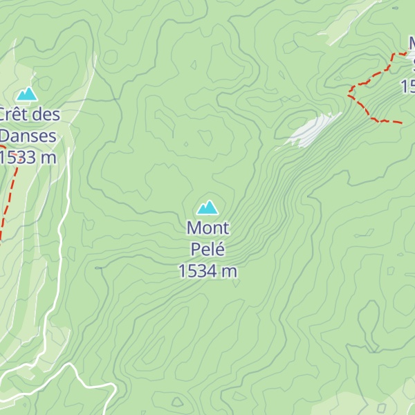 Map of Mont Pelé