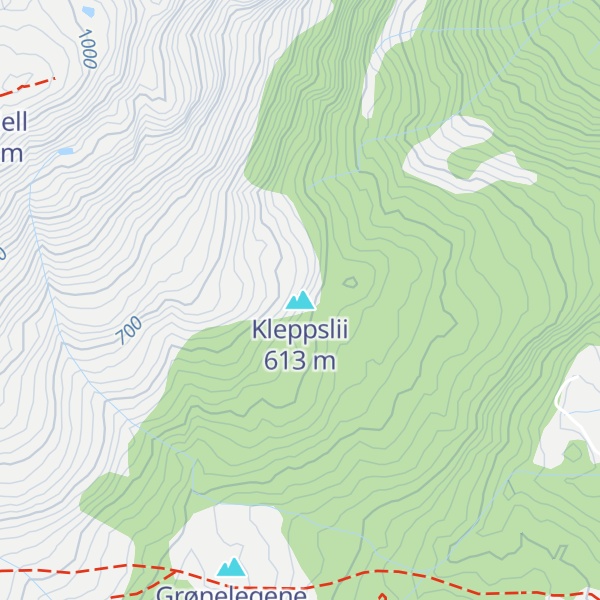 Map of Kleppslii