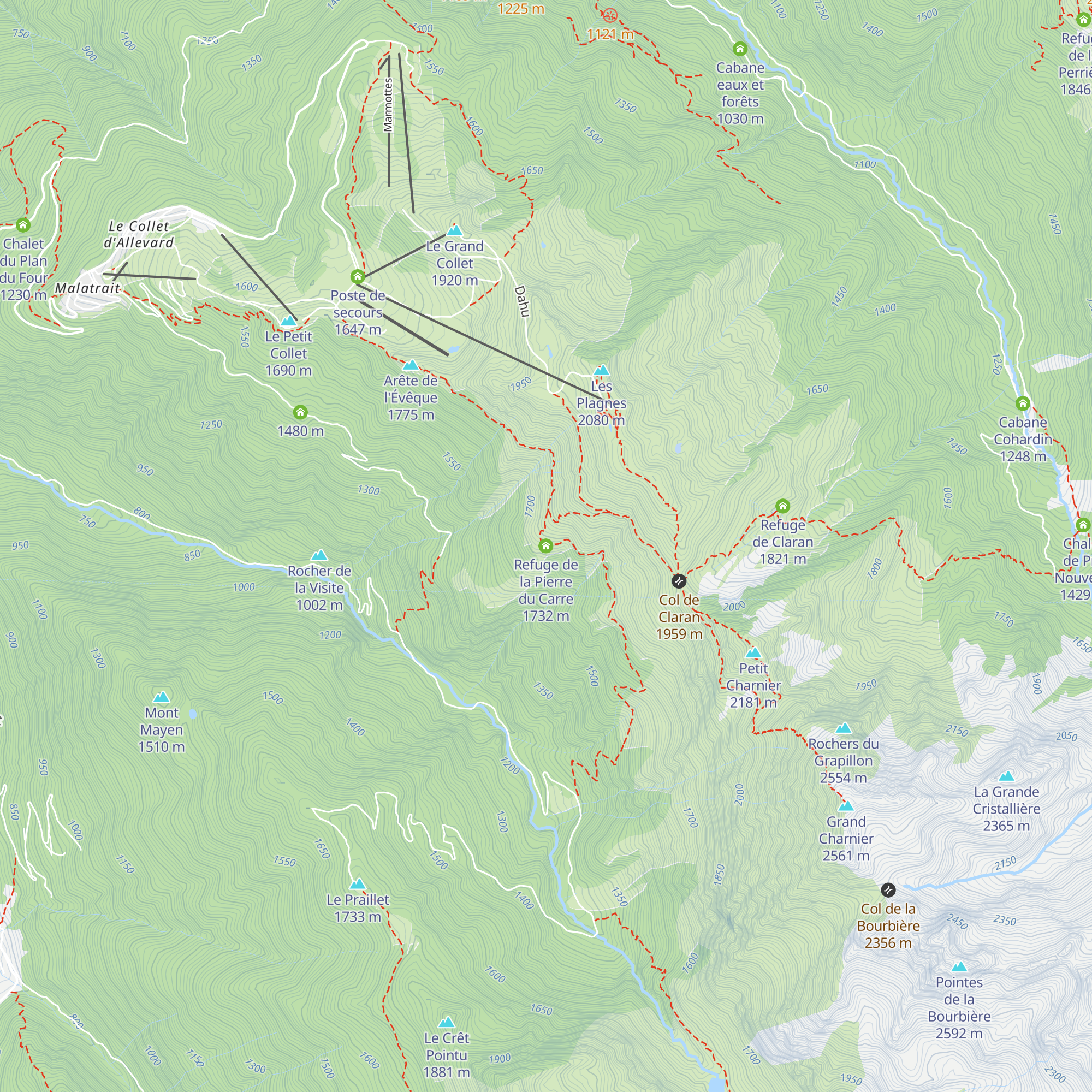 Refuge de la Pierre du Carre map