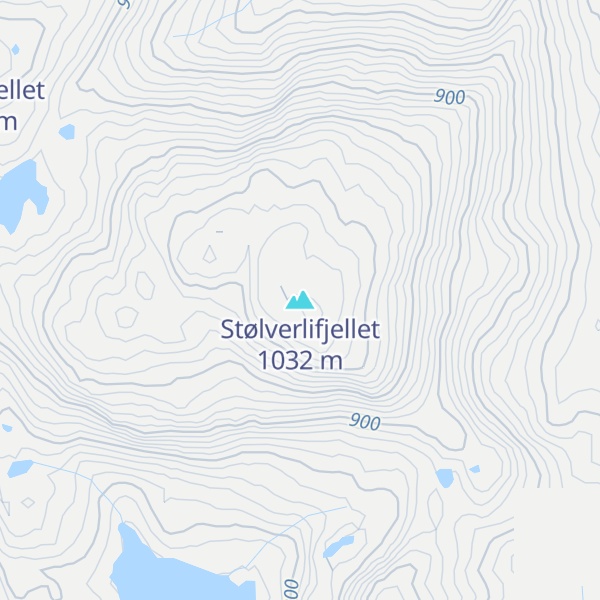 Map of Stølverlifjellet