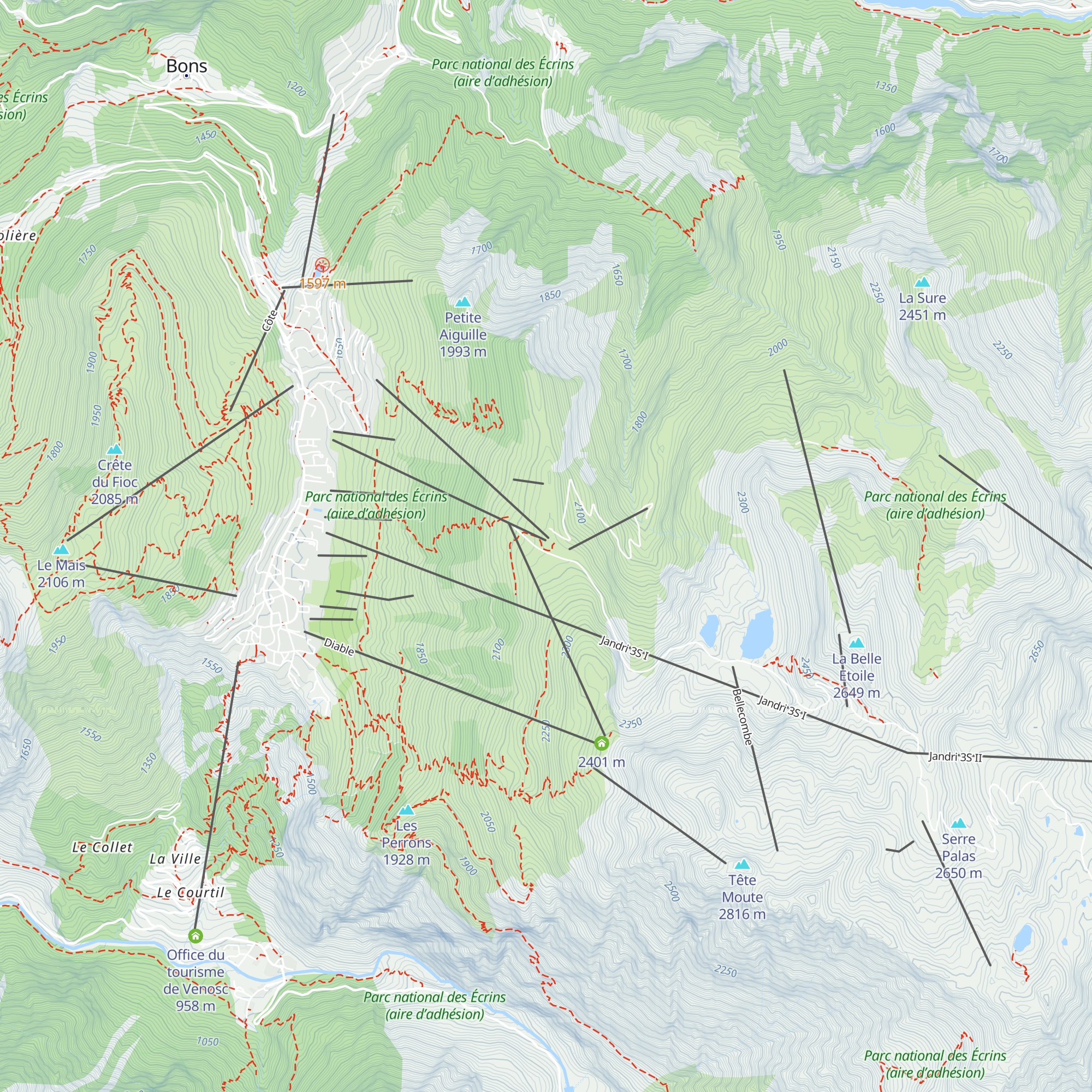 La Patache map