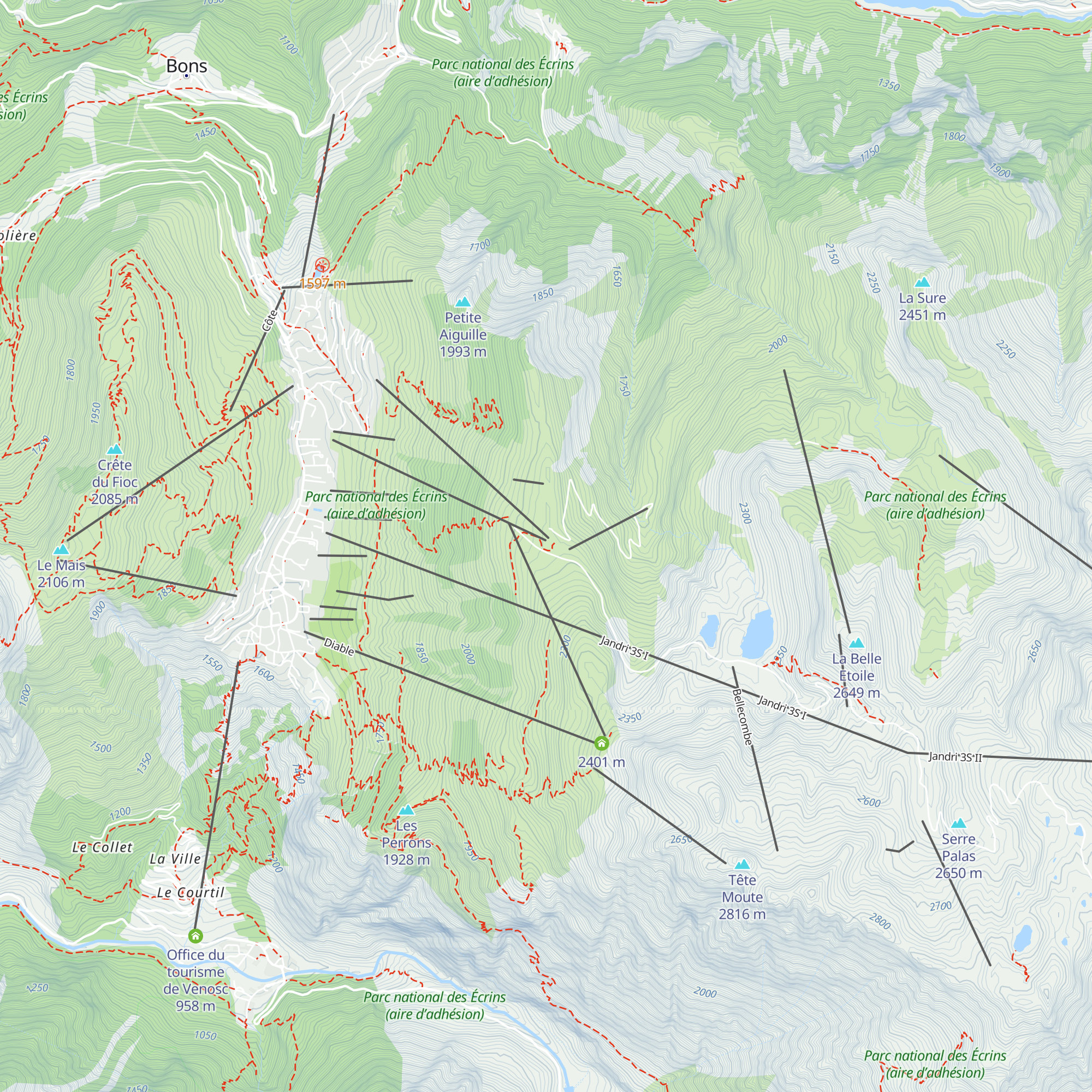 La Patache map
