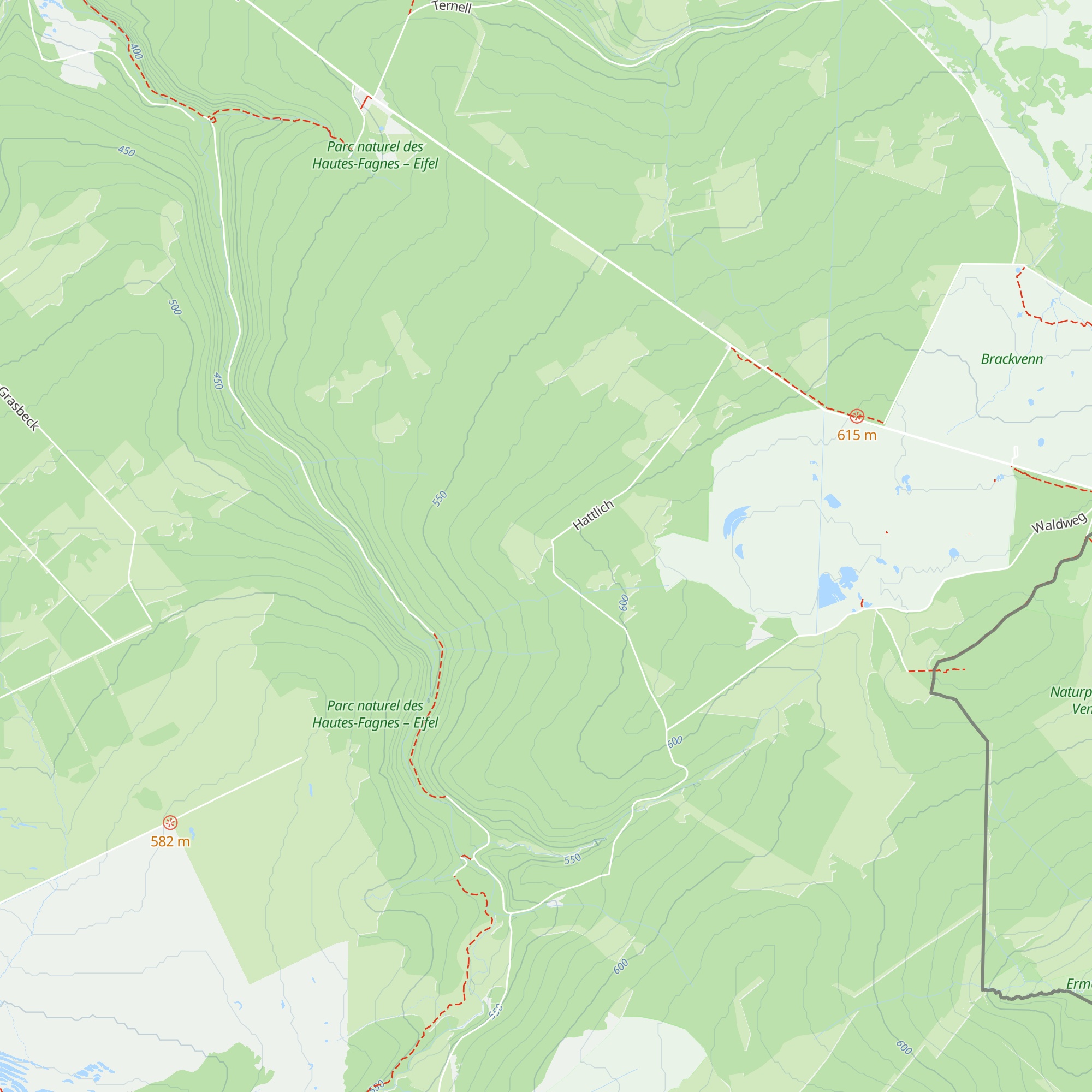 Forsthütte Alt-Hattlich map