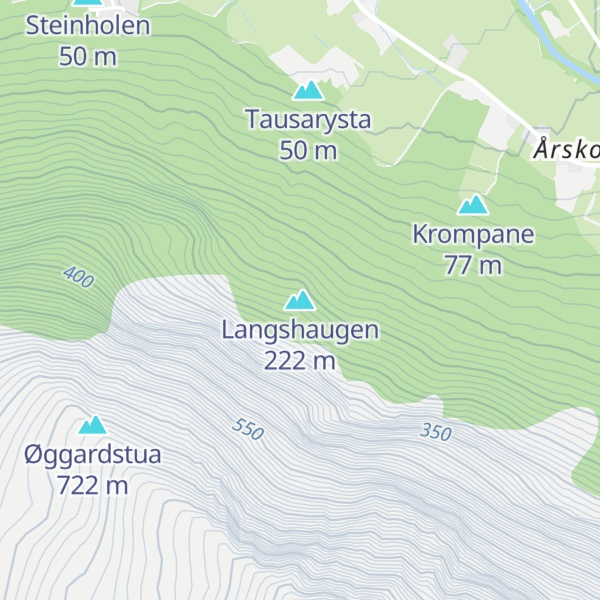 Map of Langshaugen