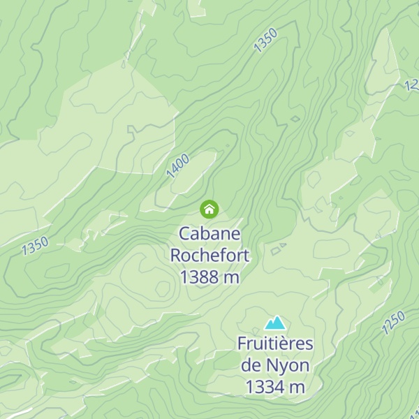 Map of Cabane Rochefort