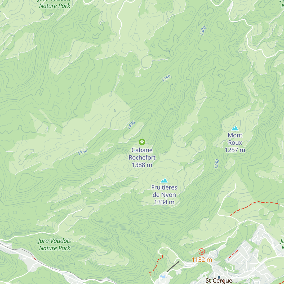 Cabane Rochefort map