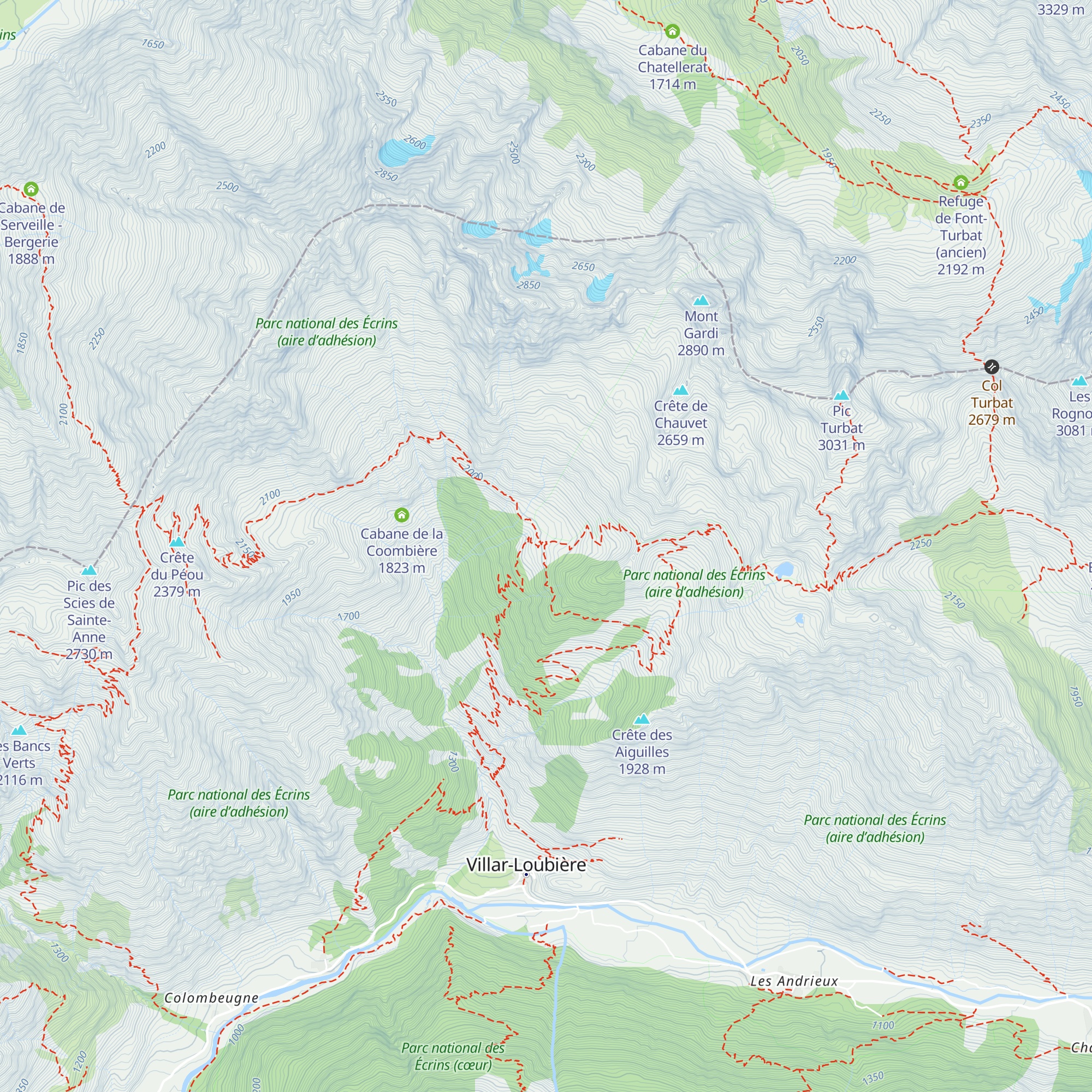 Refuge des Souffles map