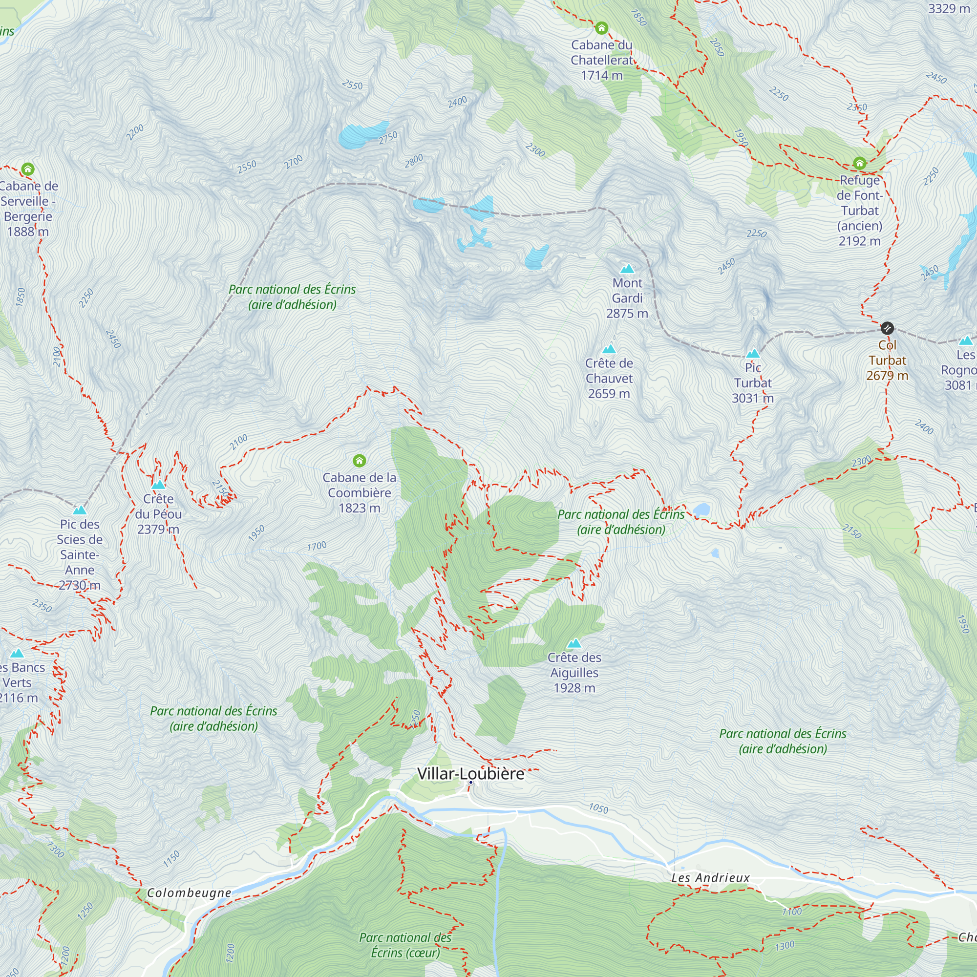 Refuge des Souffles map