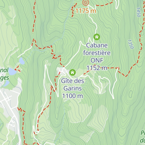 Map of Gîte des Garins