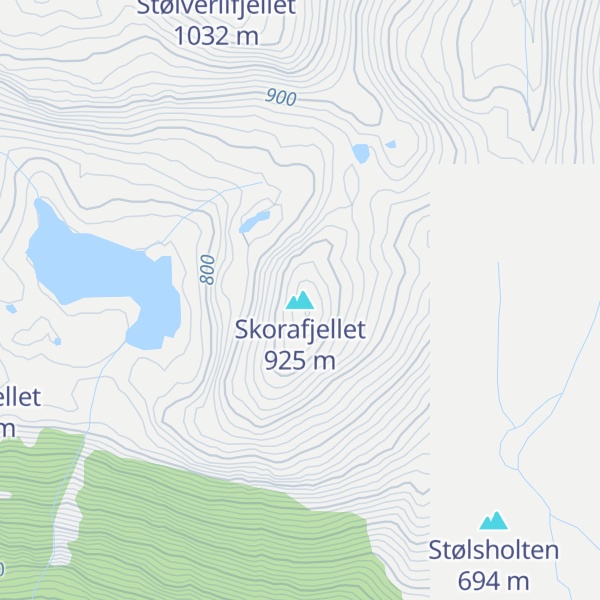 Map of Skorafjellet
