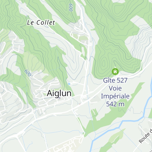 Map of Gîte Les Lavandes