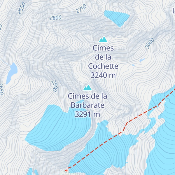 Map of Cimes de la Barbarate
