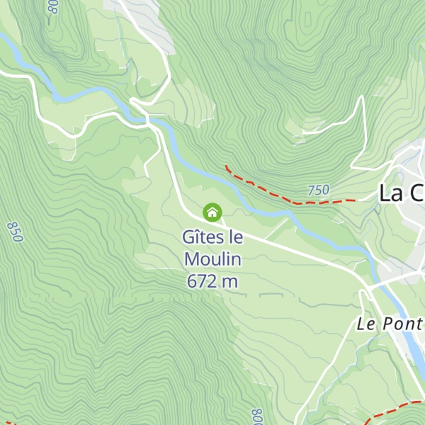Map of Gîtes le Moulin