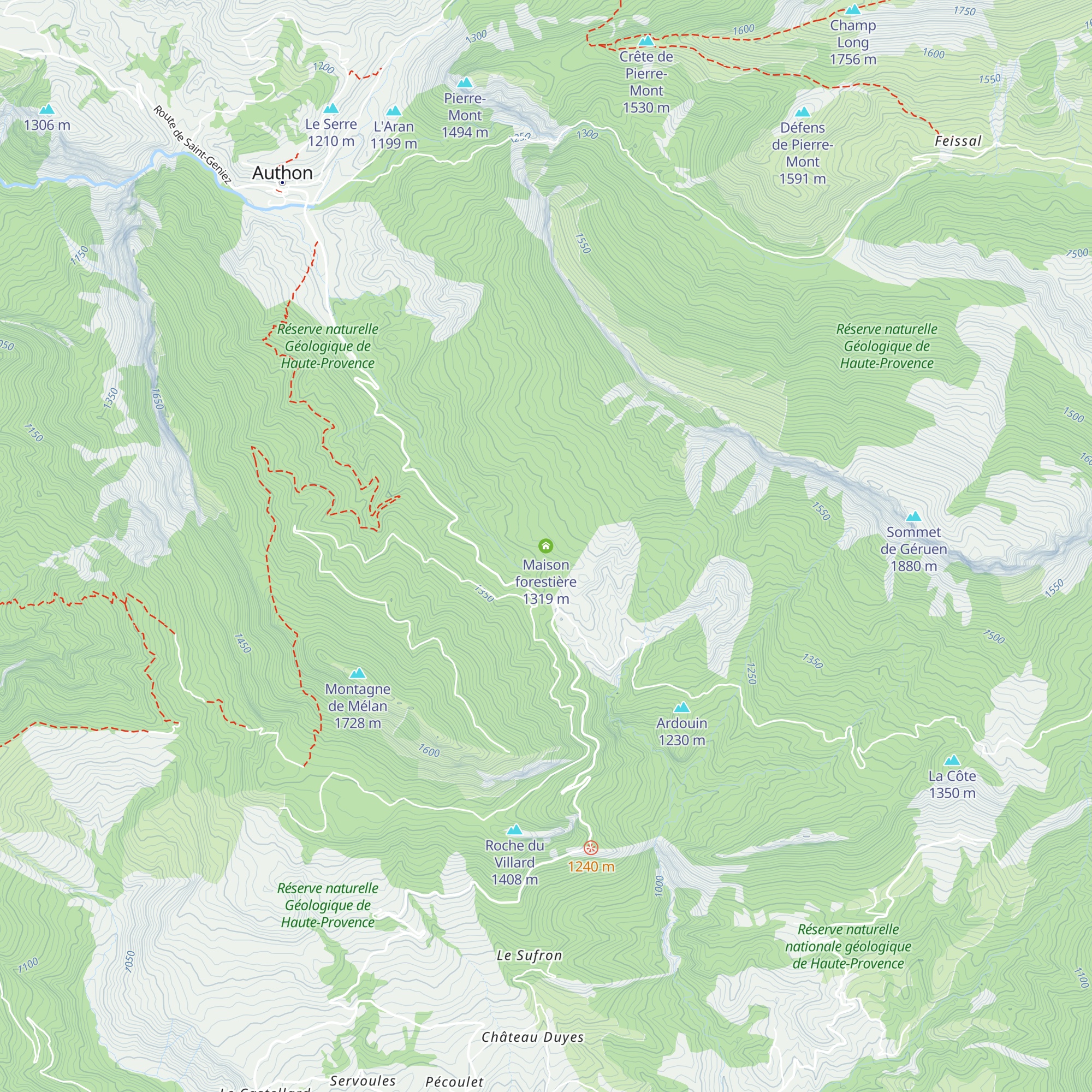 Maison forestière map