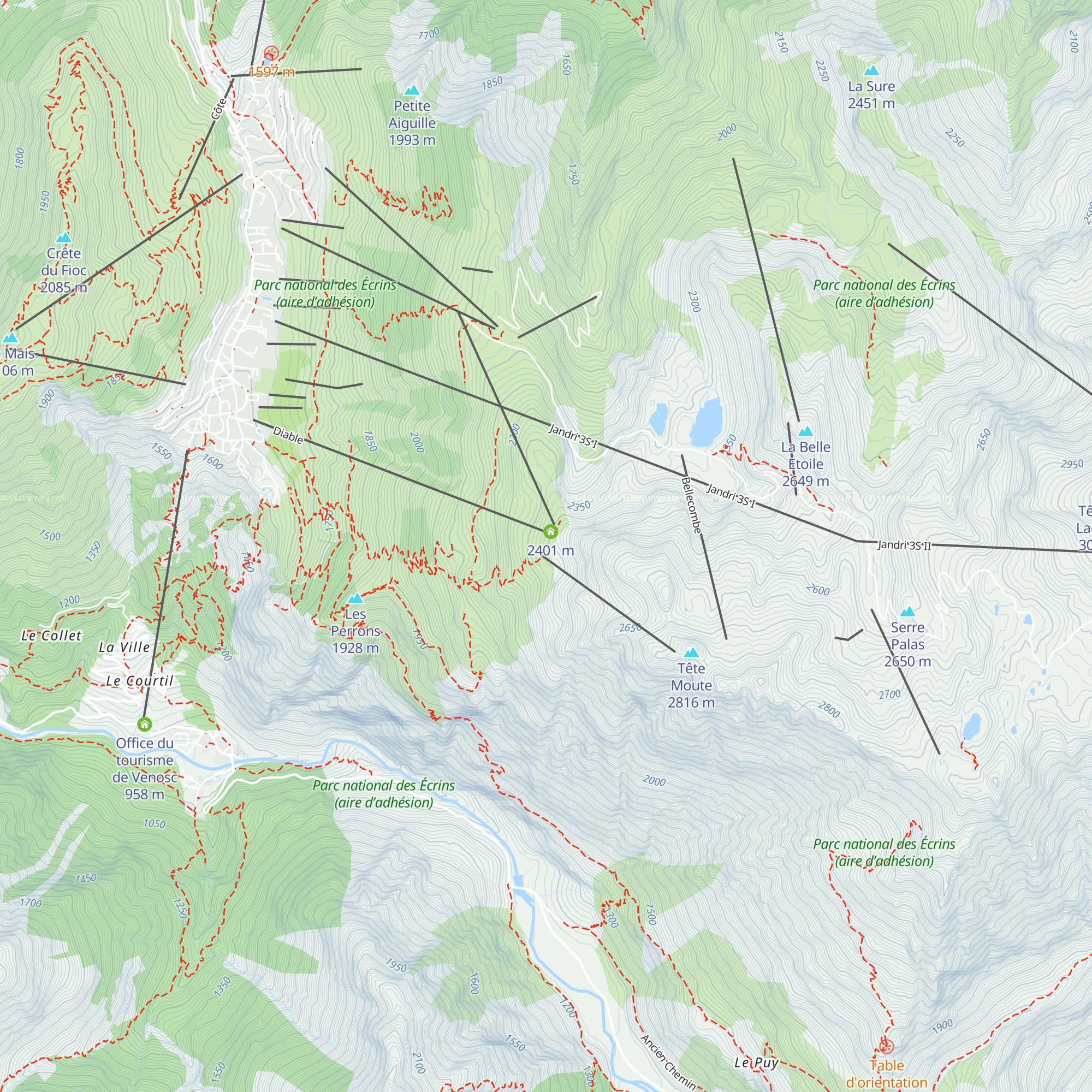Le Diable au Cœur map