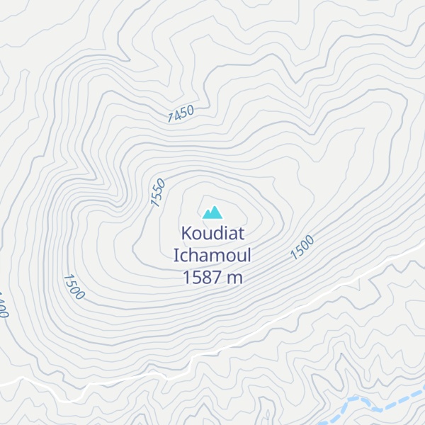 Map of Koudiat Ichamoul