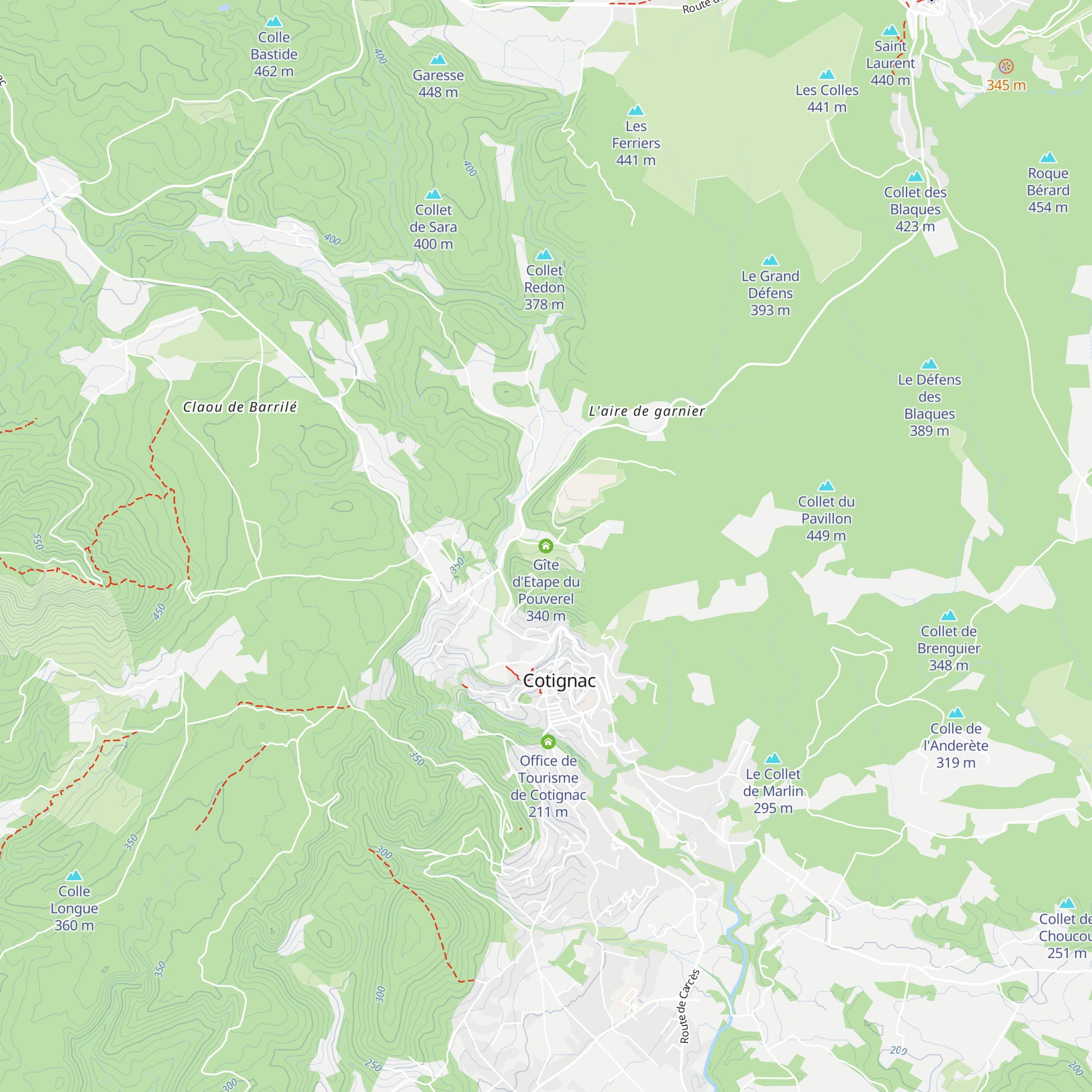 Gîte d'Etape du Pouverel map