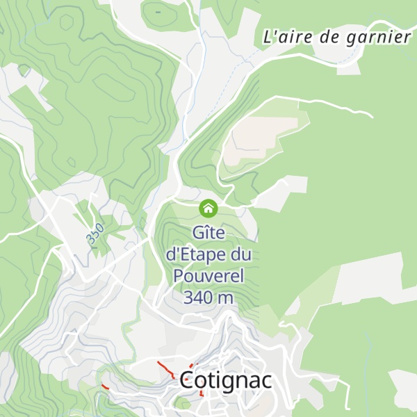 Map of Gîte d'Etape du Pouverel