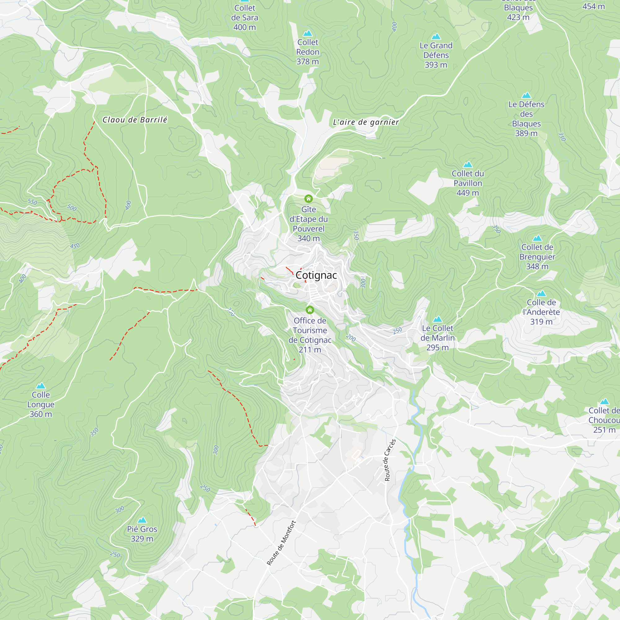 Office de Tourisme de Cotignac map