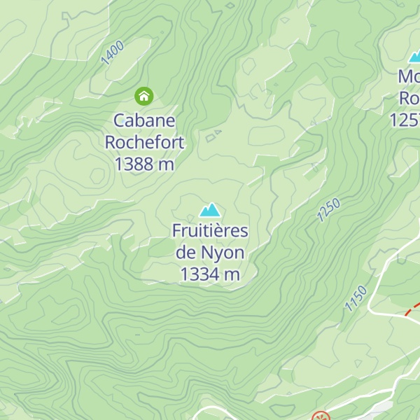 Map of Fruitières de Nyon