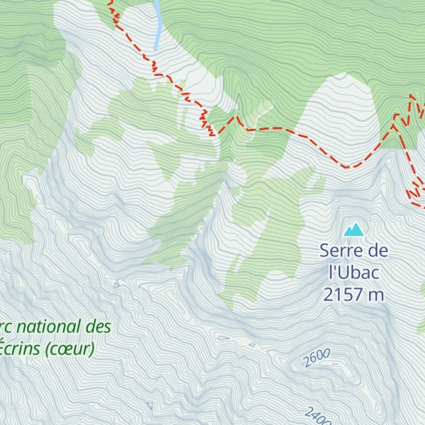 Map of Crête de la Gaïaère