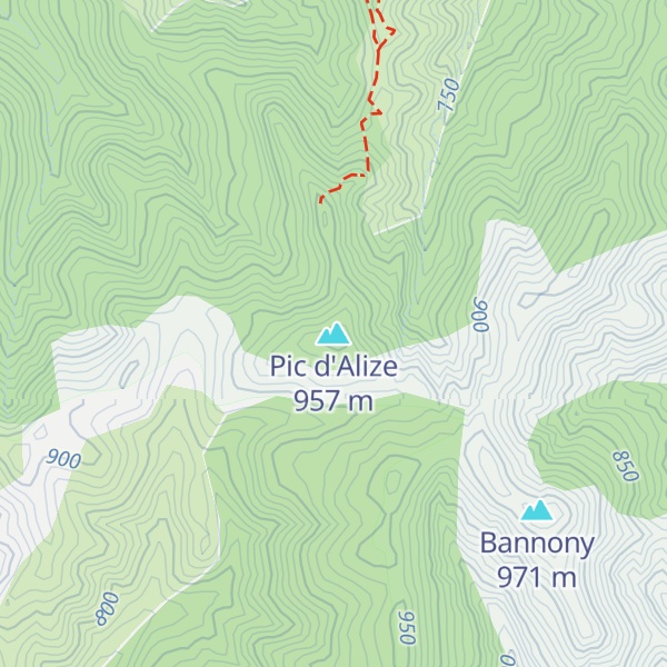 Map of Pic d'Alize