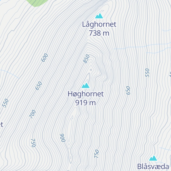 Map of Høghornet