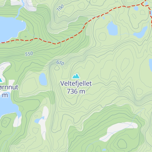 Map of Veltefjellet