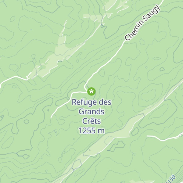 Map of Refuge des Grands Crêts